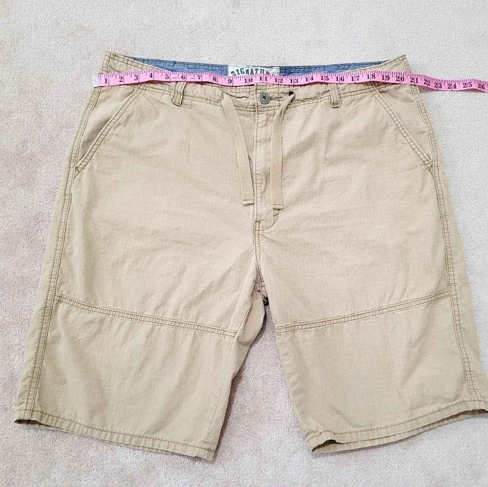 Levi's Signature Mens Size 40 Casual  Utility Chino Flat Front Short 100% Cotton - Picture 4 of 10